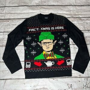 The Office Black Dwight Schrute Elf X-mas Sweater Size S